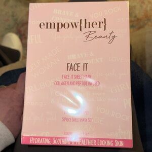empow{her} Beauty Face It Sheet Mask Set - Pink
